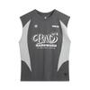 Li Ning Badfive Printed Breathable Casual Fashion Loose Color Block Letter Tank Top Men Tops Black Pine-Grey AVSV183-2