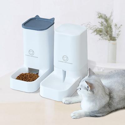 Automatic Pet Feeder, Automatic Drinking Bowl For Dogs And Cats, Water Dispenser 3.8 Liters And Food 2.1 Kg