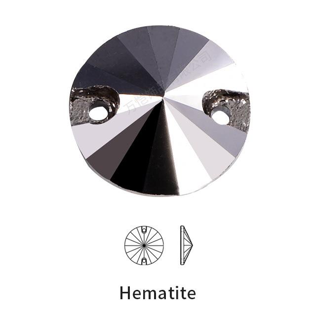 Diy Crystal Glass Hand Sewn Drill Round Clothing Wedding Dress Creative Jewelry Accessories Satellite Hand Sewn Drill