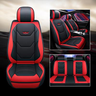 Universal Auto Vordersitzbezüge PU Leder Sitzbezug Wasserdicht rutschfest Sitzkissenbezug Luxus Upgrade für Auto LKW