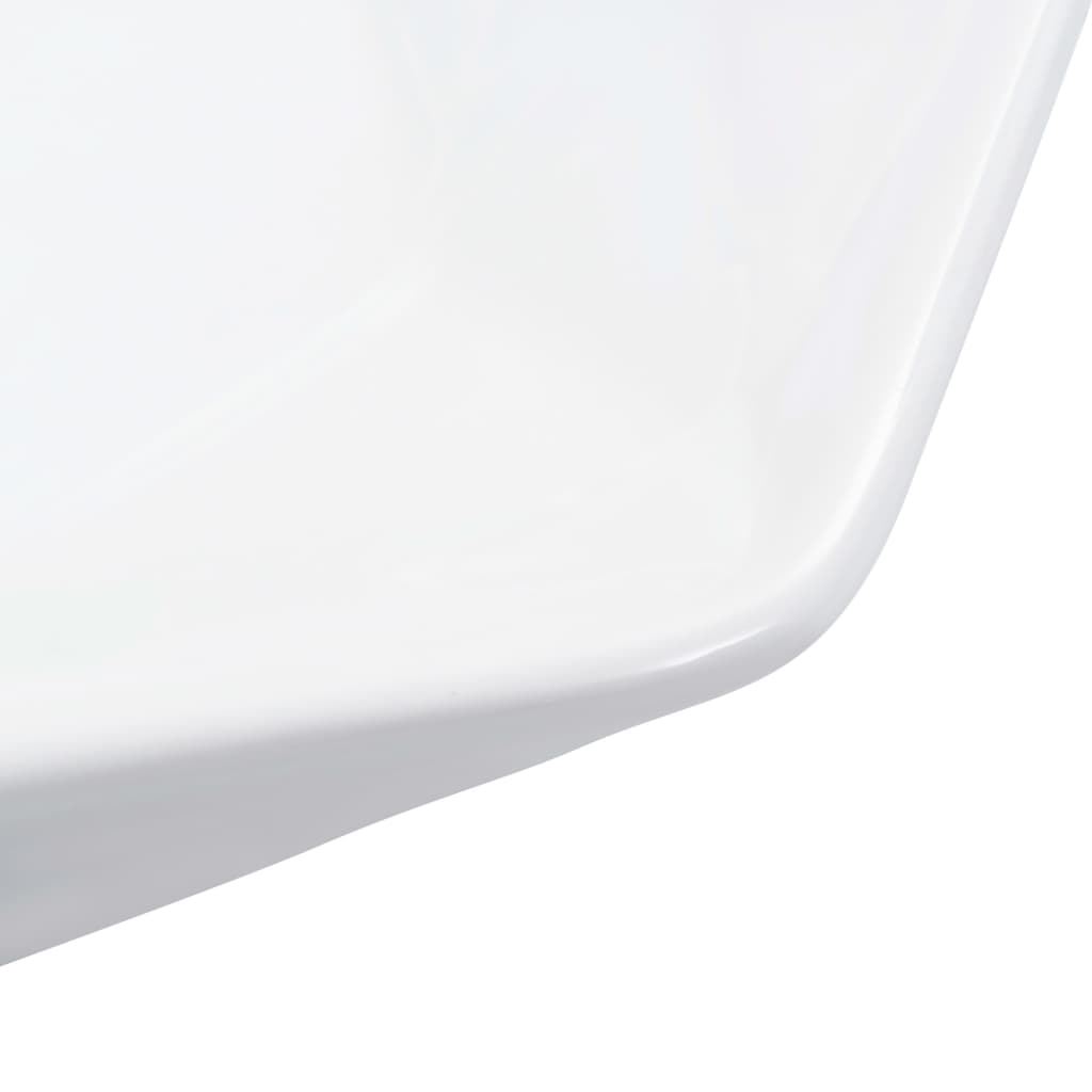 Wash Basin 41 X 36.5 X 12 Cm Ceramic White