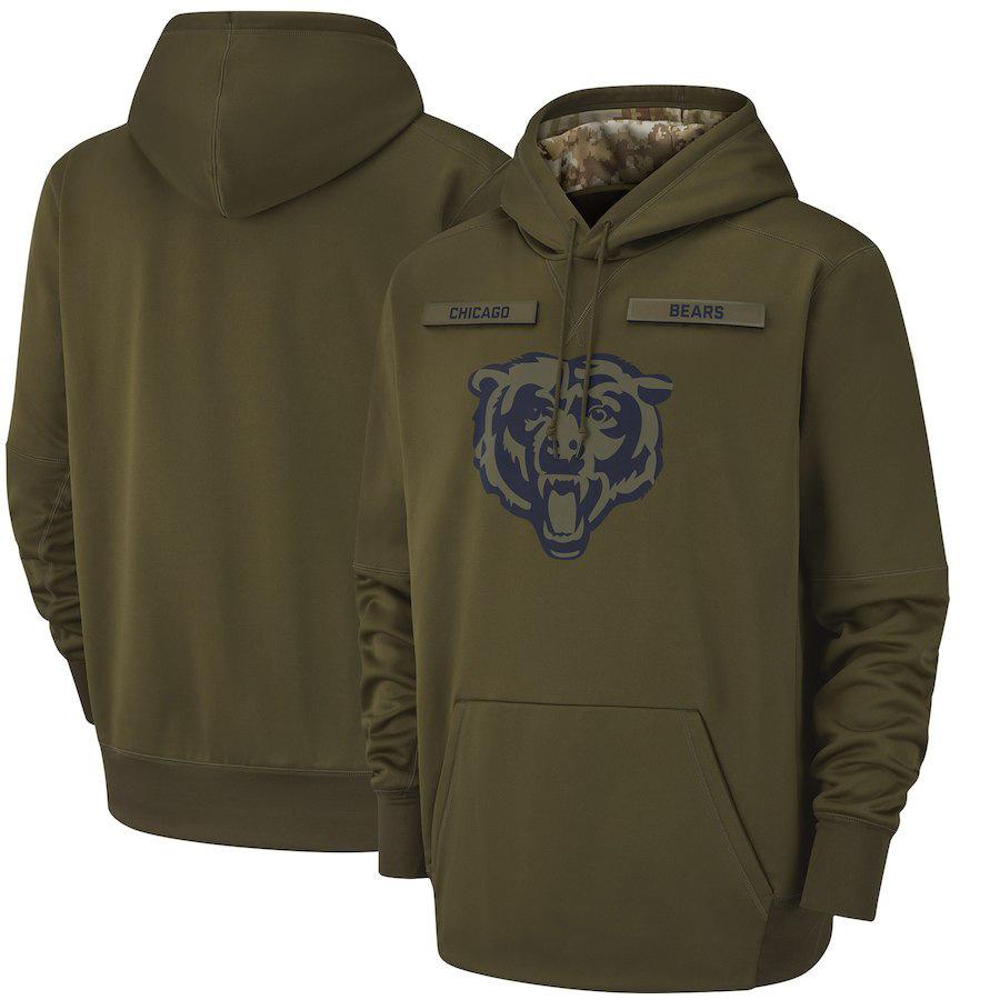 NFL Army Green Tribute Edition American Football Clothing Hoodie Men s Clothing European and American Sports Large Size S