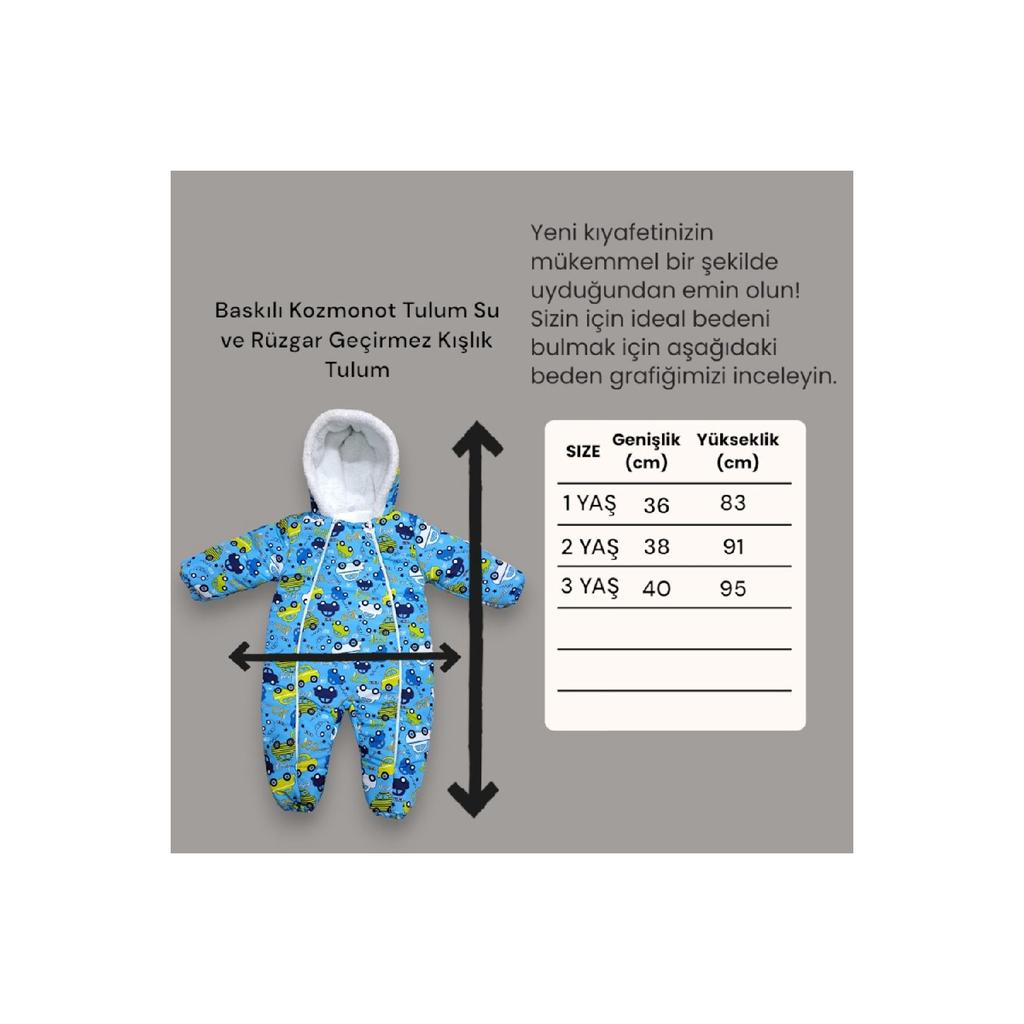 Digital Printed Baby Kids Hooded Plush Versoft Winter Zippered Astronaut Cosmonaut Jumpsuit