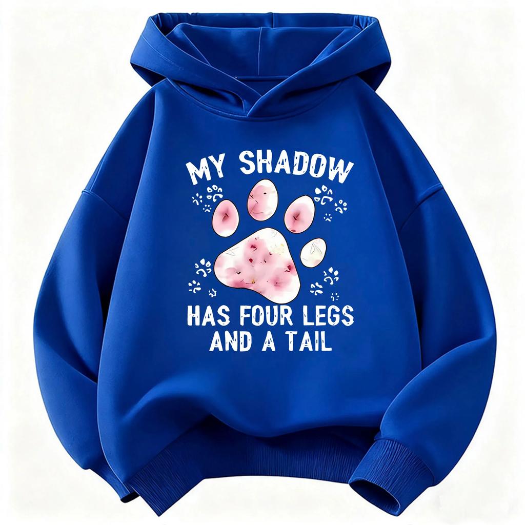 Cute Cat Claw Children's Hooded Sports Shirt Cute Harajuku Boys and Girls Autumn and Winter Casual Warm Top