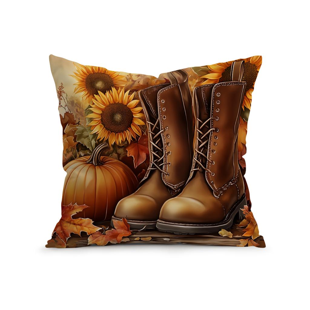Herbst Erntedank Kürbis Kissen Kissenbezug Polyester Kissenhülle Zierkissen Kissenbezug Heim Sofa Dekor
