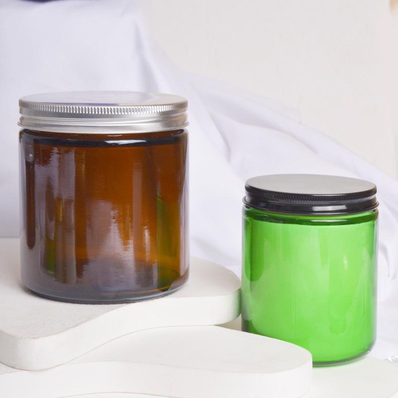 Unscented Candle Glass Cup with Lid Indoor Soy Wax Gift Scented Candle