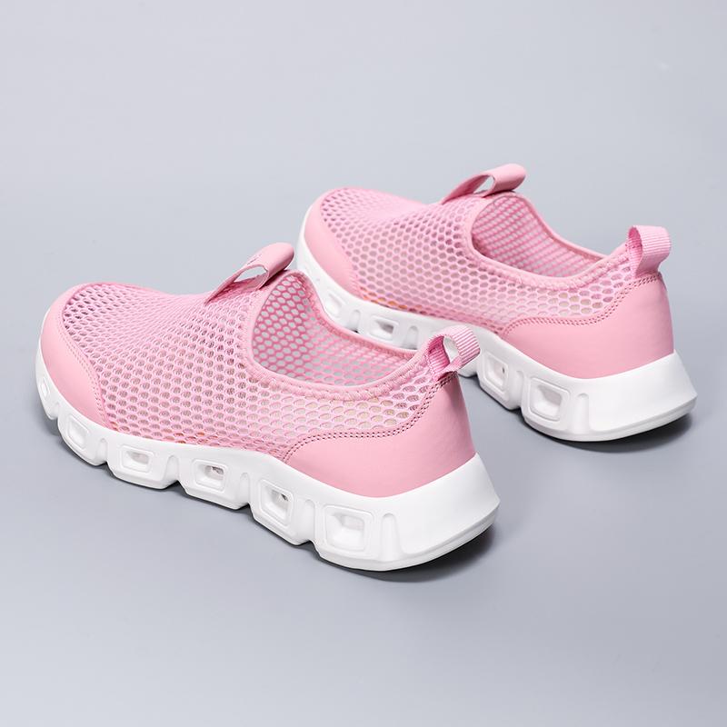 Унисекс, большой размер, дышащая уличная походная обувь с сеткой, обувь для водных видов спорта 36 розовый