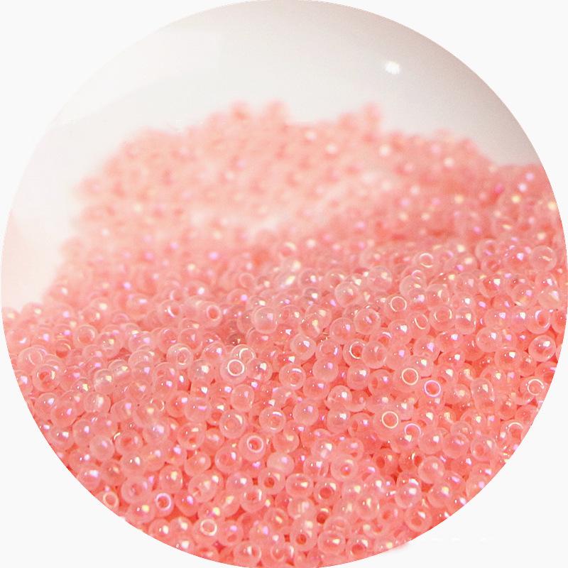 2mm Irisierende Glas-Samenperlen: Cremige Wolke für DIY Schmuck & Armbänder