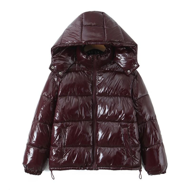 Womens Winter Hooded Cotton Puffer Jacket