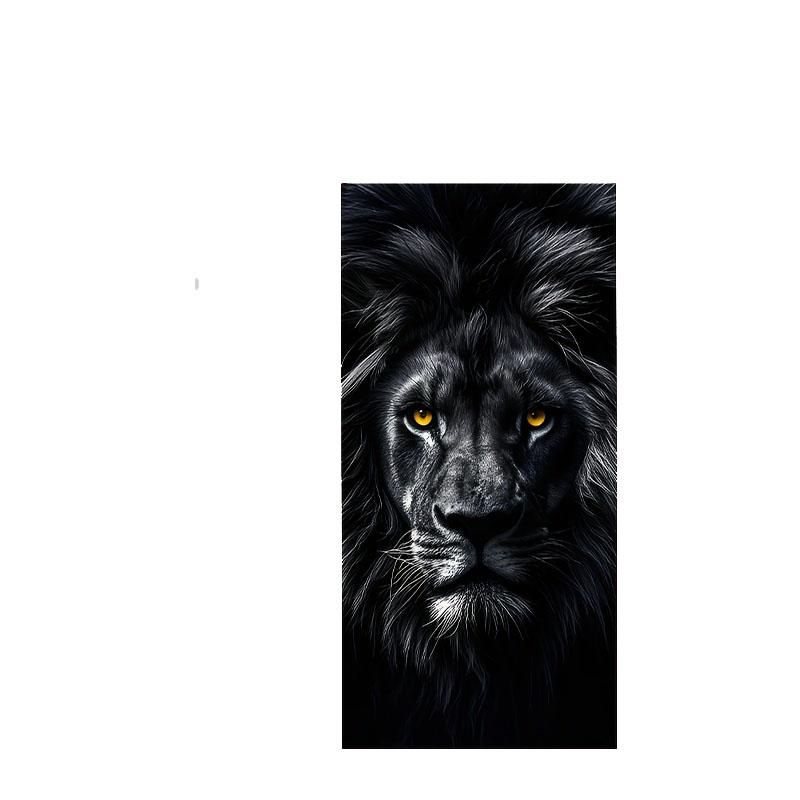 Black Lion White Tiger Stripe Water-Absorbent Quick-Drying Bathrobe Sports Shawl Towel Special Equipment and Supplies For Beach