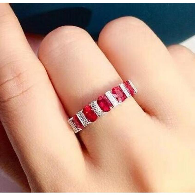 Style Colored Gems Light Luxury Ins Rings for Women Fashion Temperament High End Rings Niche Design Index Finger Ring