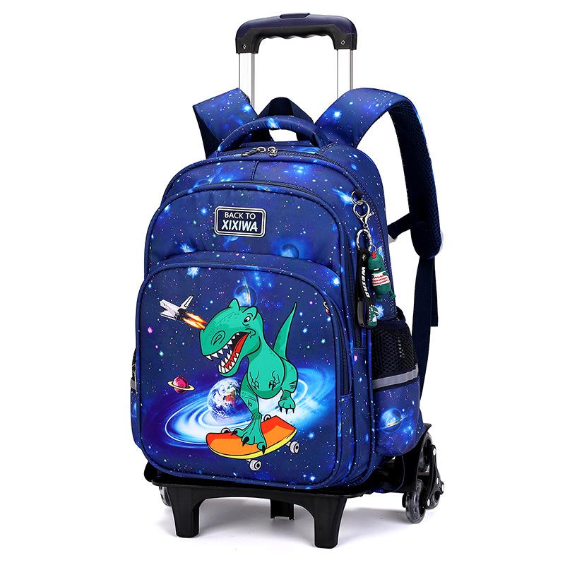 Astronaut Dinosaur Children Wheeled School Bags