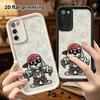 Phone Case: 2D Flat Samsung Galaxy A34 A35 M05 M06 S20 S22 S21 FE Plus 5G Protective Case, Hip-Hop Puppy, Christmas and Halloween Gifts