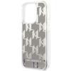 Karl Lagerfeld Klhcp14Llmnms Iphone 14 Pro 6,1 Hardcase Srebrny/Silver Liquid Glitter Monogram