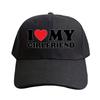 I Love My Girlfriend Cap Summer Women Unisex Adult Peaked Hat Fashion Casual Adjustable Printed Baseball Caps Trucker Cap