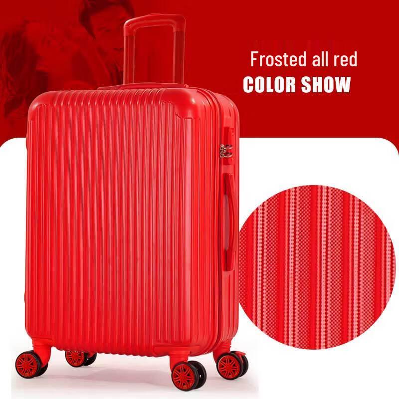 Red Wedding & Travel Luggage with TSA Lock 26 inches