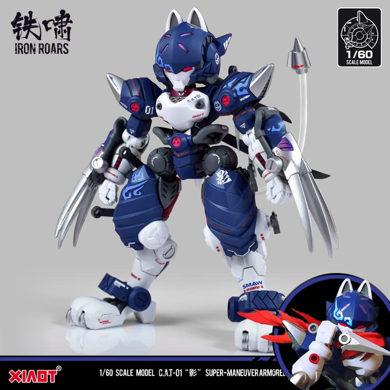 XIAOT x IRON ROARS Super High Mobility Armor CAT 01 scale assembly plastic model "Shadow" 1/60 PVC&ABS