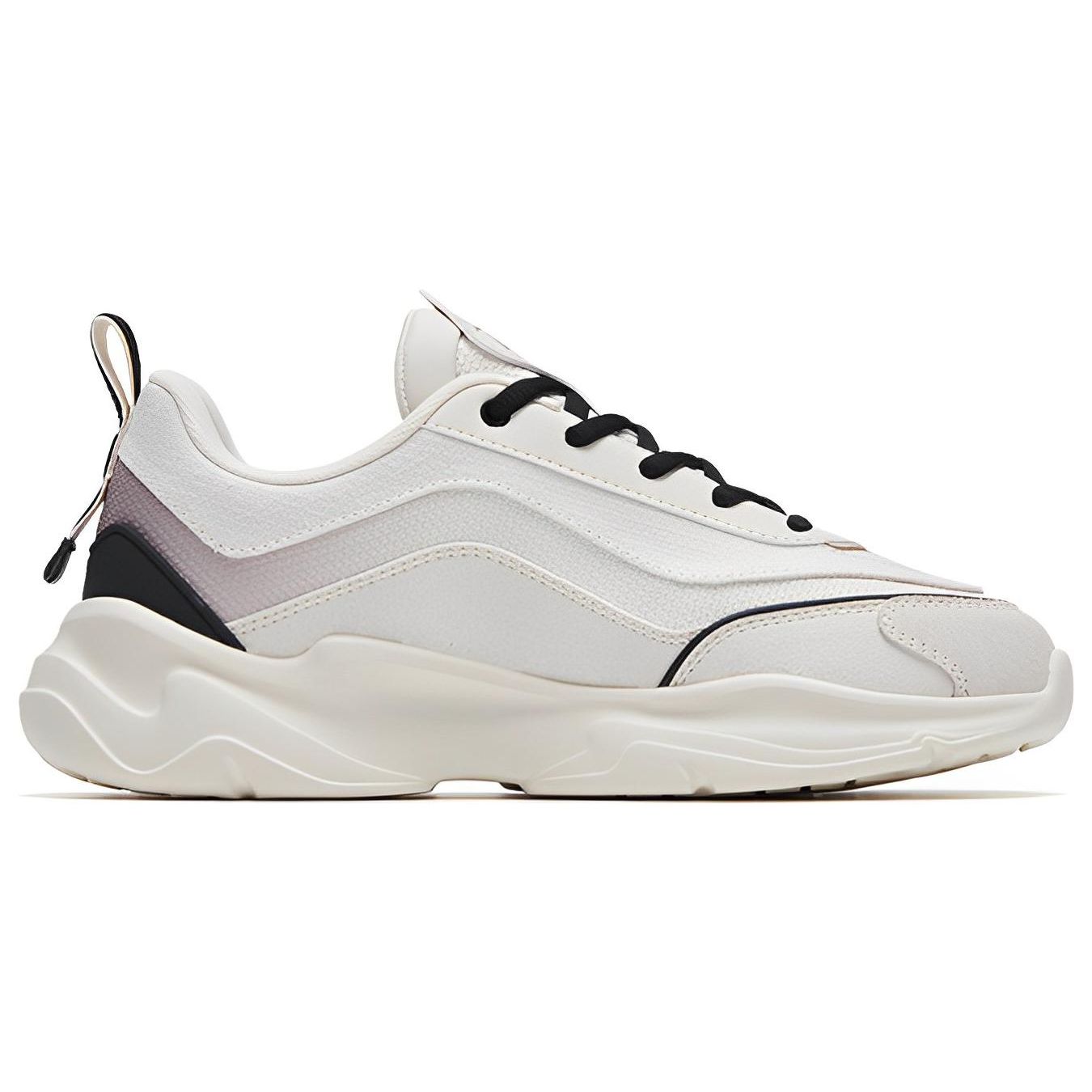 Anta Белые нескользящие износостойкие дышащие низкие спортивные повседневные туфли — фото 2