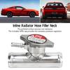 Inline Radiator Hose Filler Neck 32mm 1‑1/4in OD High Temp Resistant Easy To Use Coolant Filler Neck with 16PSI  for Cars