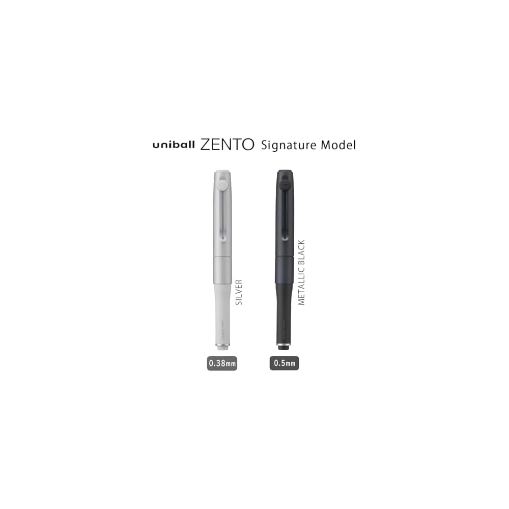 Uni-ball Zento Signature Modell 0,5 mm Metallic Schwarz Gelstift