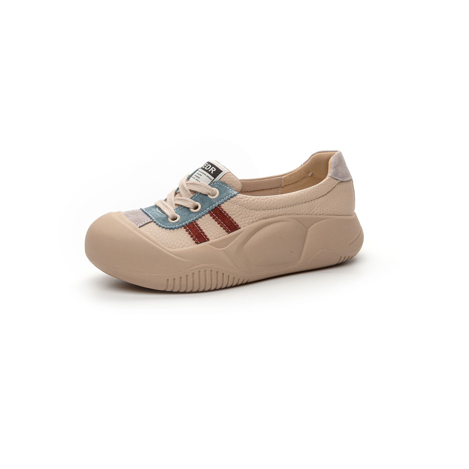 

Кроссовки осенние мягкие подошвы ретро плоские женские туфли больших размеров 40 красный