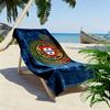 Royal Emblem Fabric beach towel soft Beach towel for vacation photos quick-drying swim towel Outdoor pool towel Absorbent bath towel