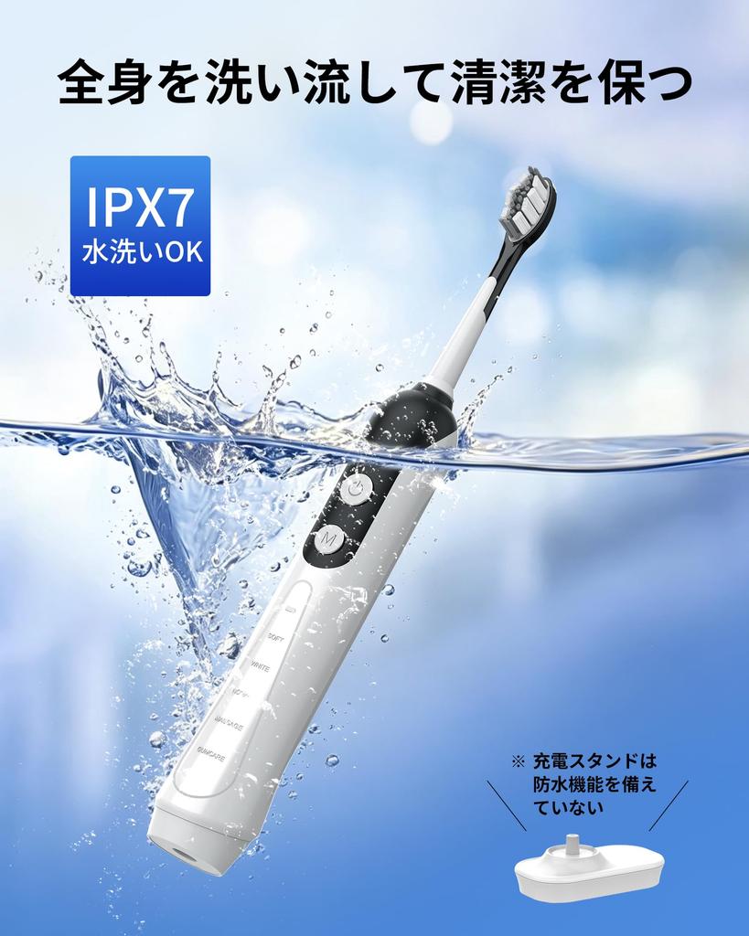 SOGUE Electric Sonic 180 Days of Wireless 5 Black Toothbrush, Vibration, Approx. Use, Charging, Modes,