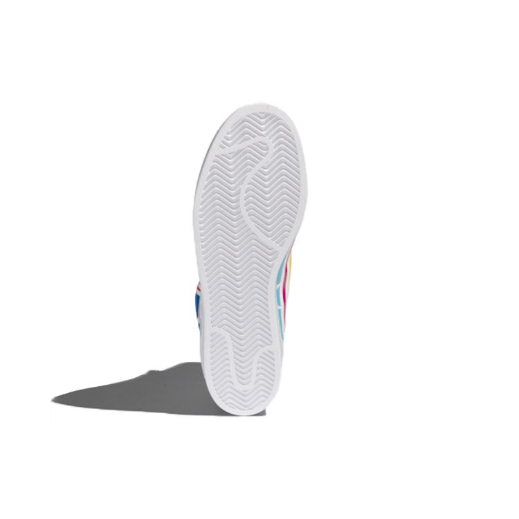 Adidas Originals Pro Model Synthetic Leather Shock Absorbing Durable Breathable Mid-Top Sneakers Unisex Sneakers White Red FY1549