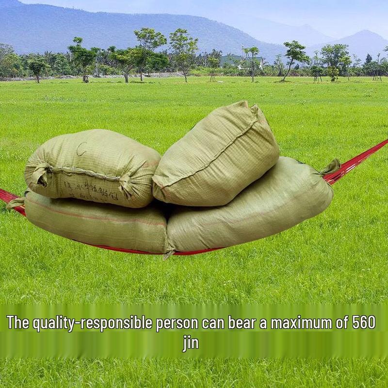 OLOEY Outdoor Canvas Hammock with Spreader Bar
