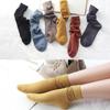 Mode Baumwolle Gestrickte Frauen Designer Socken Einfarbig Japan Stil Nette Lange Socken für Frauen Mädchen Vintage Streetwear Socke