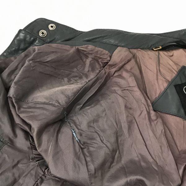 J Walden Leather Riders Jacket 40 Gray Full-Zip Lined(USED)