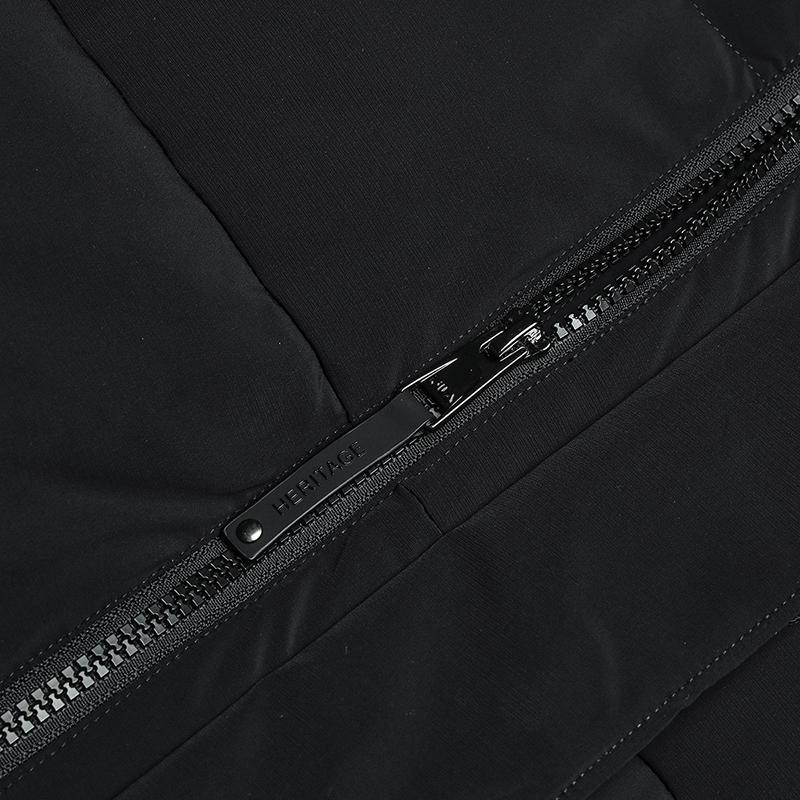 New FILA Down Jacket Men's Jet Black F11M448906FBK