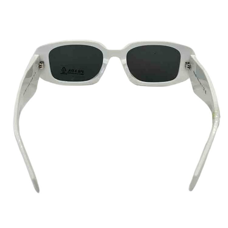 Prada Square Sunglasses With Logo Unisex sunglasses White 0PR17WSF1425S051