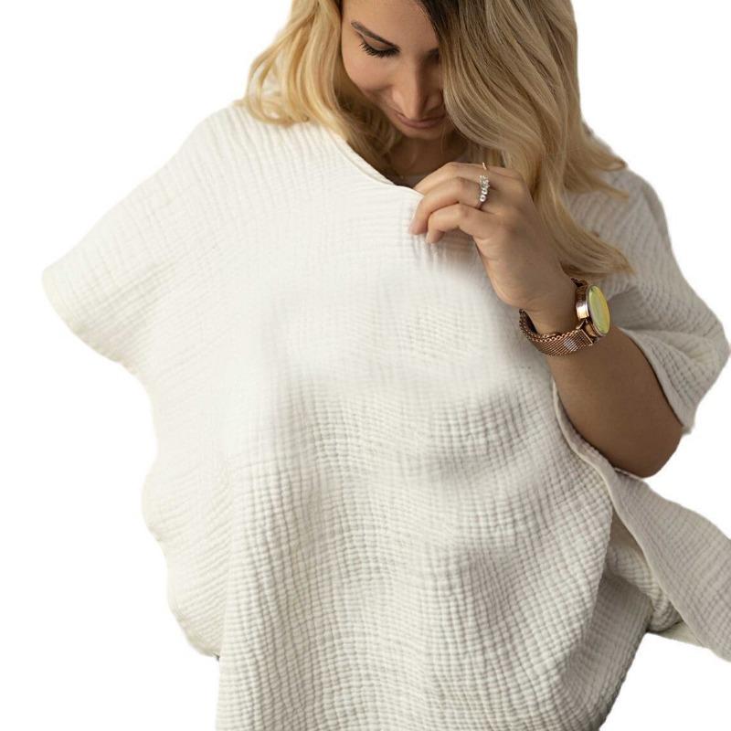 Husă de alăptare în stil italian, bumbac pur, pentru mamă și bebeluș, husă pentru cărucior pentru bebeluși