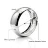2026 New Arrival Fashion Classic Glossy Plain Ring Circle Bangle Exaggerated Funky Spring Open Metal Chunky Bracelet