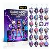 MINISO Adventskalender Box KPop Dämonenjäger 2 Kawaii Acryl Schlüsselanhänger HUNTR X Rumi Mira Zoey Jinu Überraschungsbox Weihnachtsgeschenk