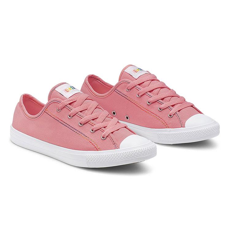 Converse Chuck Taylor All Star Dainty Rainbow Low Top Pink/White Women's 564980C