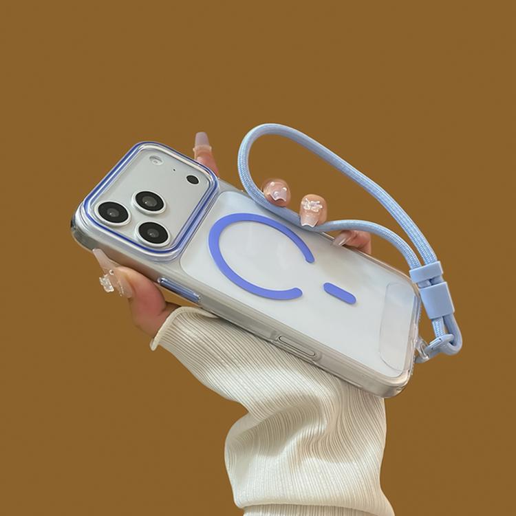 Question Mark Clear PC Magnetic Phone Case with Lanyard