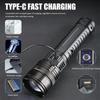 LED White Laser Built-in Battery Flash Light Emergency Spotlights 5km Most Powerful Led Flashlights LED 15000mah