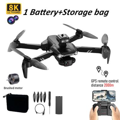 GPS Remote Control Drone with Camera 8K Dual Camera 5GWIFI 360 Degrees Obstacle Avoidance Headless Mode