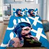 Hot Anime Arcane BeddingSet 3D Print LOL Jinx Adult Boy Girl Bedroom Decoration Duvet Cover Set Single Double Size Bed Linen