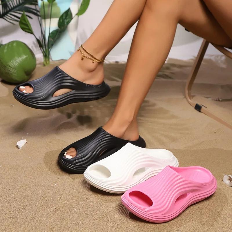 Domácí pantofle Pánské Vnitřní a Venkovní Letní Eva Lehké Dámské Boty Pantofle s Tlustou Podrážkou Zapatos De Mujer