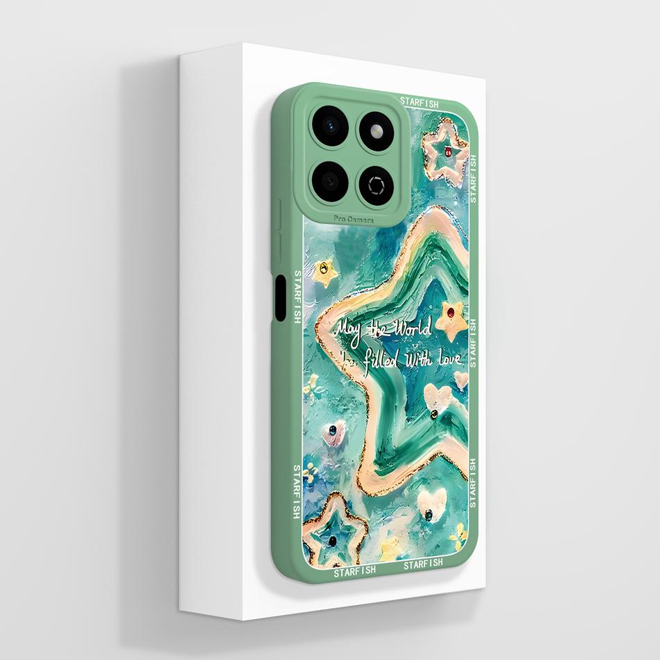 

Landscape Painting Case For Honor Play 60 30 Plus 30M 7T Soft Back Cover Liquid Silicone Full Coverage Anti Drop Phone Shell Honor 200 Smart