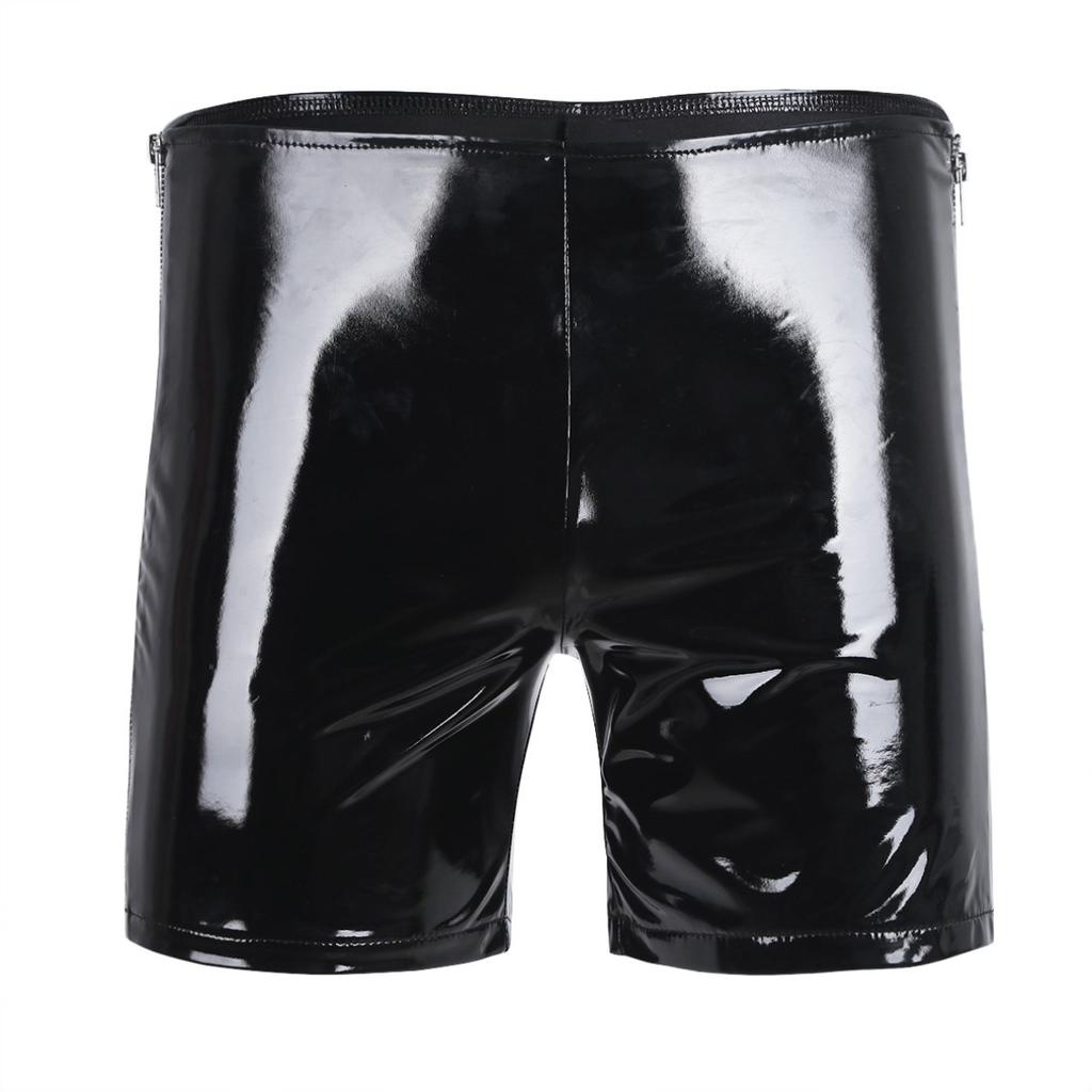 Goedkope Black Mens Shiny Patent Leather Side Zipper Hot Goedkope Black Mens Shiny Patent Leather Side Zipper Hot
