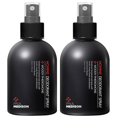 Paul Madison Homme Deodorant Spray Woody Pheromone Fragrance, 200ml, 2 Units