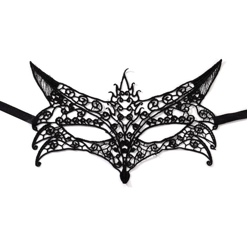 Lace Eye Mask Costume Female Half-face Dance Party Halloween Prop Princess Adult Mask Concealer Fox Mask