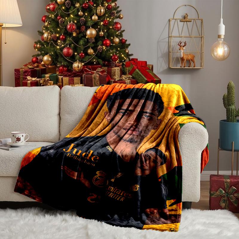 Victory Jude Celebration Blanket Lightweight Ideal Bedding Blanket Perfect for Travel, Camping, Living Rooms, Offices, Sofas, Fan Christmas Gift