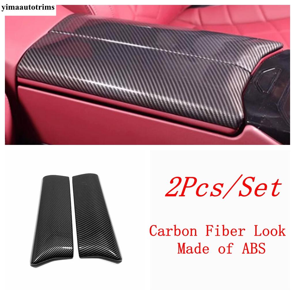Car Seat Backrest USB Port Decorative Panel / Central Control Armrest Box Cover Trim Accessories For BMW 5 Series G60 2024 2025