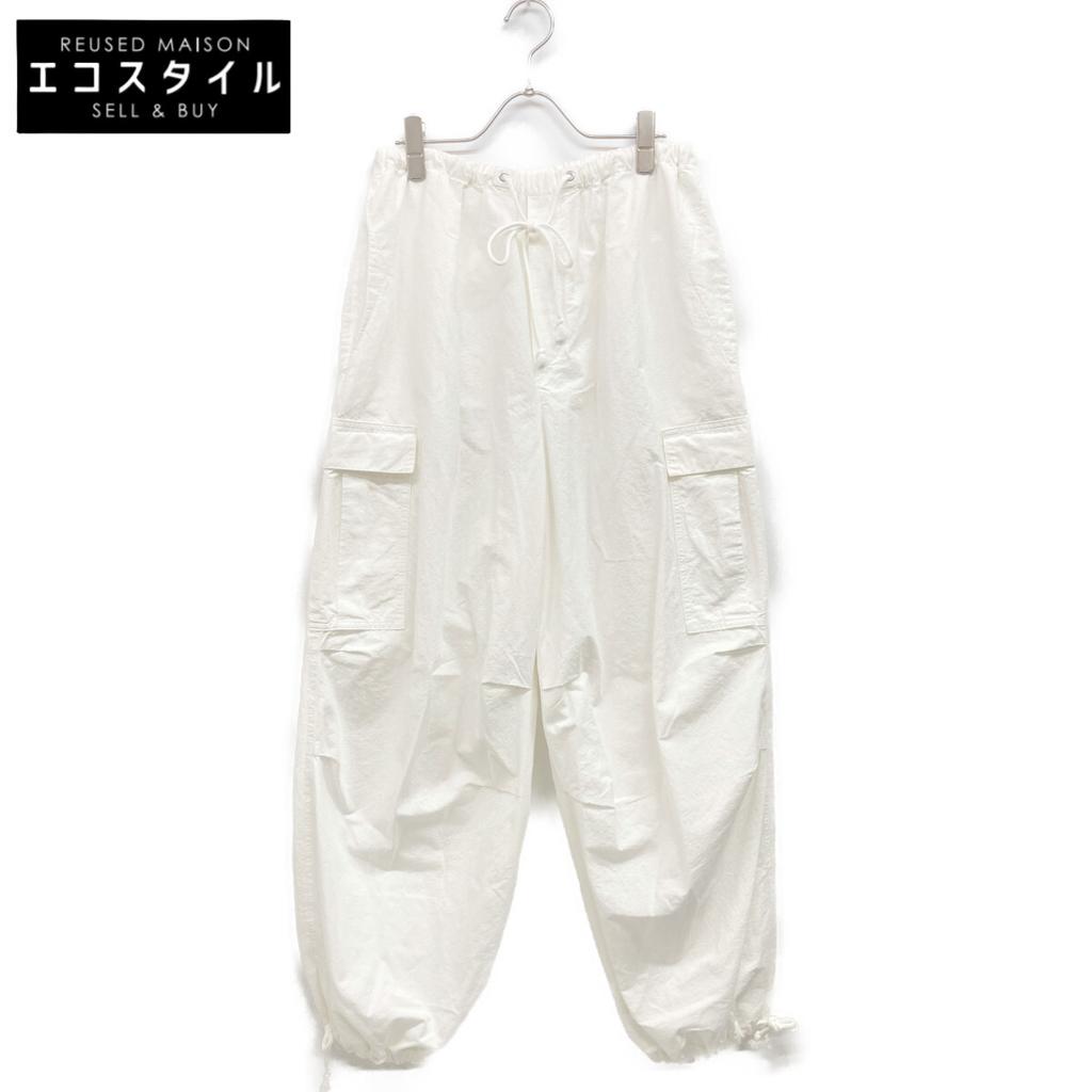 Plage 23-030-922-8010-2-0 Linen Parachute Pants Bottoms 38 IvoryUsed