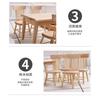 Miniature Model Mini Oak Dining Table Chairs Table Table Food Play Dollhouse Accessories Diy